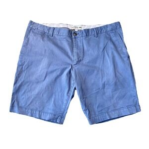 Lacoste Mens Regular Fit Khaki Shorts Blue Size 42 Preppy Casual Chino